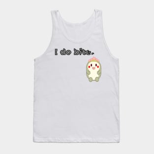 I do bite. cute 3 (Black frame) Tank Top